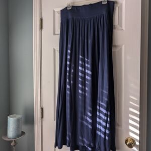 Coldwater Creek Navy Blue Maxi Skirt